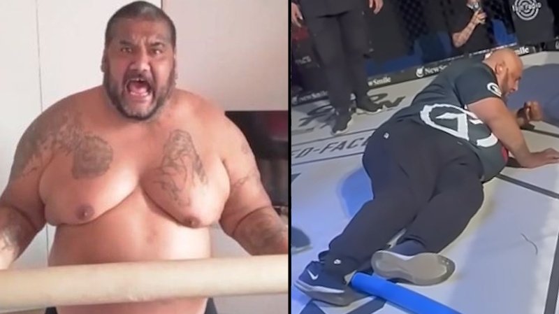 Zem se zachvěla! 260kilový Diego Kotlár dostal KO ve fackované