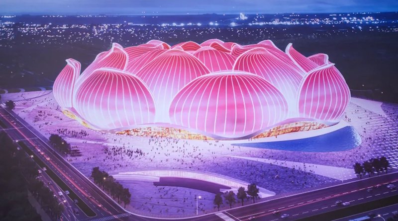 Stadion ve tvaru lotosu za miliardu zůstal rozestavěný. Klub už neexistuje
