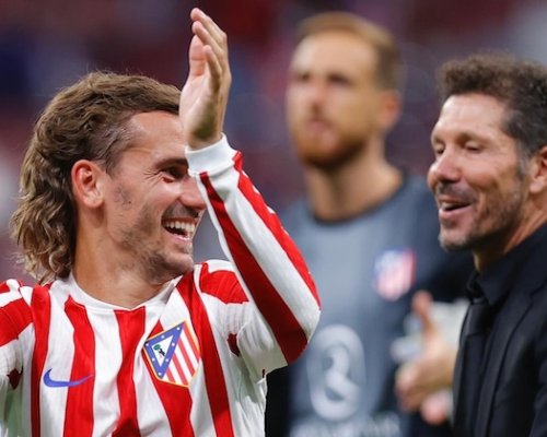 Griezmann pokořil v Atlétiku hranici 200 gólů. „Talent nezná věk," chválí Simeone, jenž hvězdu přeškolil na jiný post