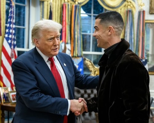 Ronaldo se potkal v Oválné pracovně Bílého domu se svým oblíbencem Trumpem. Mluvil o inspiraci nové generace