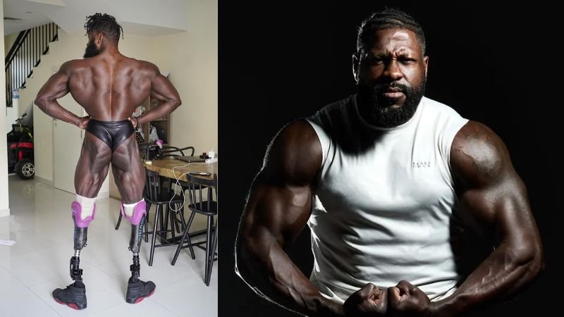 Šokující proměna Edgarda Johna-Augustina. I bez nohou se stal úspěšným kulturistou
