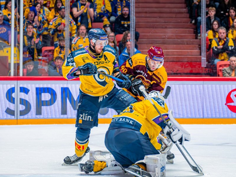 Zlín jsme prakticky do ničeho nepustili, řekl jihlavský Harkabus. Dukla může získat dva mečboly