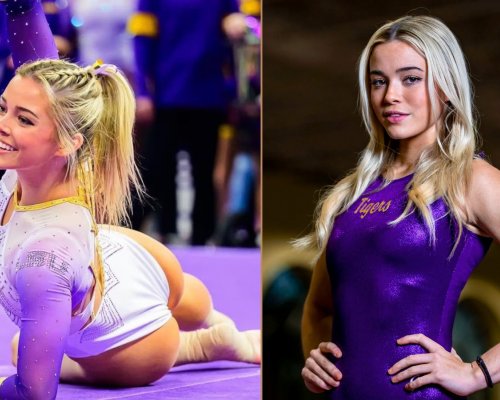 Dunneová po konci gymnastiky září před objektivem. Snímky v bikinách dráždí fanoušky