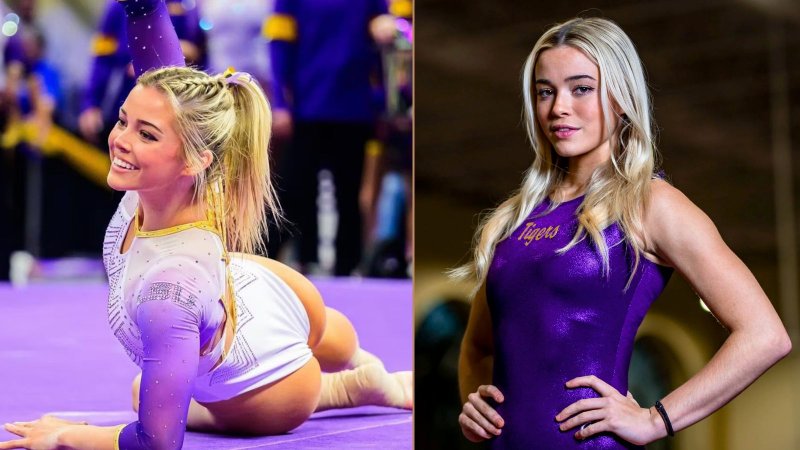 Dunneová po konci gymnastiky září před objektivem. Snímky v bikinách dráždí fanoušky