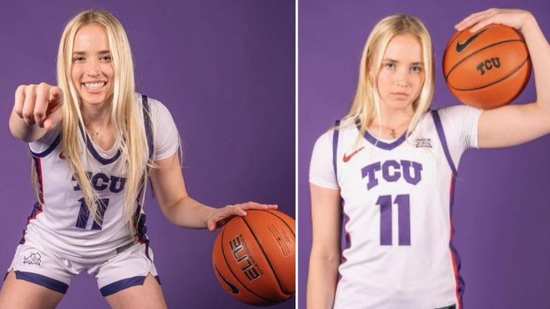 Van Lithová odložila basketbalový dres a usedla do první řady. Rudý model sklidil okamžitou reakci